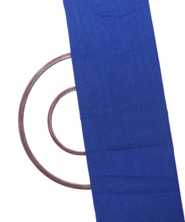 blue plain jute fabric